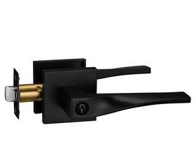 D922-bk-blk Berlin Modisch Sleek Series Privacy Lever Door Handle Easy To Open Locking Set For Be