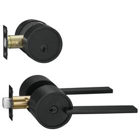D551-db-blk Berlin Modisch D923-et Zero Gravity Urban Series Entry Lever Door Handle Set And Sing