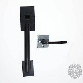 Berlin Modisch Handle Set Front Door And Deadbolt Lock Bronze Open Box