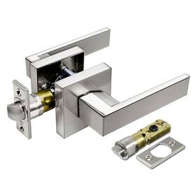 Dl2-ps-sn Bestten Satin Nickel Square Passage Door Lever With Removable Latch Plate All Metal