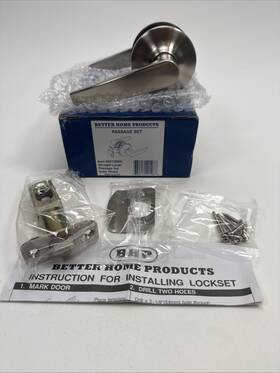 Better Home Products 660414201266 20126dc Straight Lever Passage Set Satin Nickel