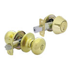 Bf7l2 Gatehouse Baron Polished Brass Deadbolt Keyed Entry Door 883351617574