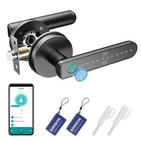 B0frmzqv1p Biwibon Fingerprint Door Lock Knob With 5 Unlock Options Ant