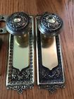 Bn10-eadead-ab Nostalgic Warehouse Antique Brass Decorative Egg Knob Dart Plate Handle