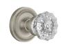 Bn10-ropcry-sn Nostalgic Warehouse Rope Rosette Knob Passage Satin Nickel