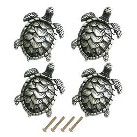 Bolwhao 616814496139 Feijinmao 4 Pcs Ocean Turtle Drawer Knobs Metal Dresser Handle Beach N