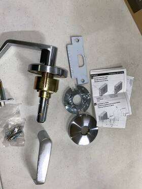 Us26d Boomerang Hardware 199284452237 Hdwe Ada Grade 2 Non-handed Cylindrical Lever Lock Satin Chrome