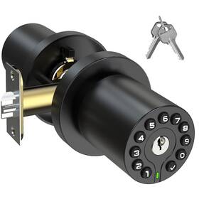 Bothstar 781509225940 Keypad Door Knob With Key Keyless Code Entry Lock Auto 50 User