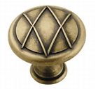 Bp24234dbs Amerock Lattice Cabinet Knob Distressed Brass 026634162709