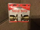 Brand Entry Gate Polished Keyed Knob Brass House Door
