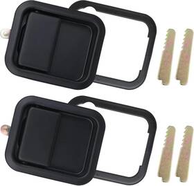 Dh064 Branded Exterior And Interior Door Handles With Keepers Compatible Jeep Wrangler Yj