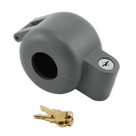 S-4180 Branded Door Knob Lock-out Device Diecast Construction Gray Painted Color Keyed Alike