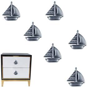 Brandname 789093452254 Rrruo Sailboat Cabinet Knobs Single Hole Drawer Pulls Dresser Wardrobe Cupboa