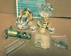 3612bpa Brass 2.5- Touch Passive Wave Krystal York Doorknob