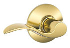 F10vacc605 Brass Accent Schlage Lever Bright Hall Closet