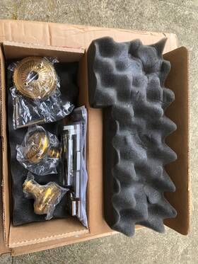 D05-k300a-sun-unl Brass Accents Passage Door Knob With Sunburst Rosette