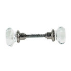 Brass Finish Sets Doorknob Glass Octagonal Polished Nickel
