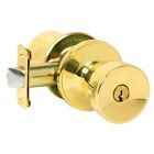 J54vbyr605 Brass Knob Schlage 043156742394 Doorknobs Bright Entry Byron