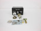 3020apr Brass " York Clear Antique Abc Krystal 2.5 Touch Doorknob Privacy