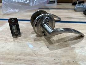 903-1 Bravura Right Or Left-handed Passage Lever Satin Nickel