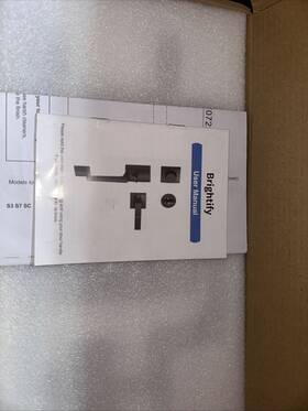 Brightify 793811901436 Black Front Door Handle Matte Exterior Left And Right