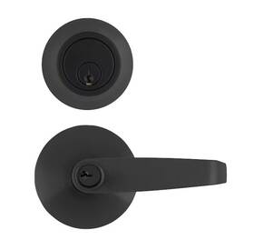 Brinks 039208242530 Commercial Heavy Duty Keyed Alike Entry Lever And Deadbolt Locks Black