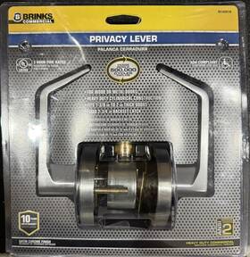 Brinks 039208242592 Commercial Heavy Duty Lever Satin Chrome Bed/bath Privacy Door Handle