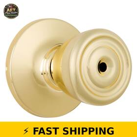 Brinks 039208243650 Privacy Tulip Doorknob - Polished Brass Finish