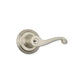 23014-119 Brinks Push Pull Rotate Glenshaw Satin Nickel Entry Lever Kw1 1.75 In
