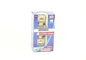 2707-105 Brinks Exterior Locking Brass Knob