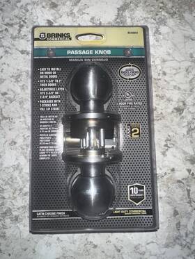 Brinks Bc40051 Commercial Passage Door Knob Satin Chrome Fire Rated Universal