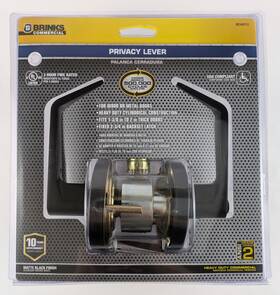 Bc40111 Brinks Privacy Door Lever Heavy Duty Commercial - Matte Black Grade 2