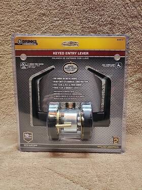 Bc40112 Brinks Heavy Duty Commercial Keyed Entry Lever Matt Black. Alike Inv