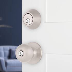 E2440-119 Brinks Front Door Lock Traditional Single Cylinder Deadbolt R