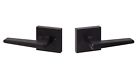 Bs101-sq Bs101 Hardware Basel Passage Lever Flat Black Finish Model
