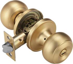 5768orb-bk Building Hardware Gold Door Knobs For Privacy Brass Knob Interior Bath And Bedroom With Tu