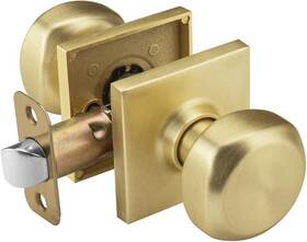 A5700sb-ps Building Hardware Gold Door Knobs Interior Square Doorknob For Hall And Closet Heavy Duty Passage