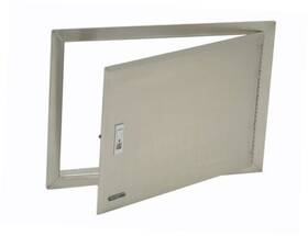 89970 Bull Stainless Steel Door With Lock And Key 16 Inch X 23 Access - Old