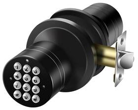 Buoan 781108243673 Door Knob With Keypad Keyless Entry Lock Black Electronic Code Locks D