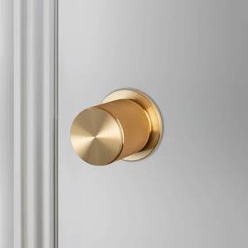 Ndk-05247 Buster Punch Door Knob Set-brass Cross Knurl - Passage Non Locking