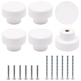 Buximn Bx11020824buximn 6pcs Wooden Cabinet Knobs Wood Dresser Kitchen Knob Natural W