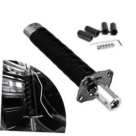 Bwbwnd-5528cc Bwbwnd Samurai Sword Shift Knob 7.9 Inch Short Gear Shifter Swords Protective Black