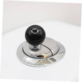 Bwesoo 732258425907 Black Toilet Push Button Flush Replacement Colorful Round Shape Plastic