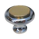 Bwp9810 Chrome . Brass Knob Polished Belwith 1-.25 Pbch