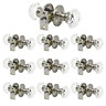 C3-snbk-lf-10pack Knobonly Pack Crystal Glass Door Knobs Privacy Function 710328657694