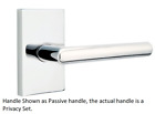 C5212-stu-us26 C512-stu-us26 Emtek Privacy Set Rectangular Lever Polished Chrome