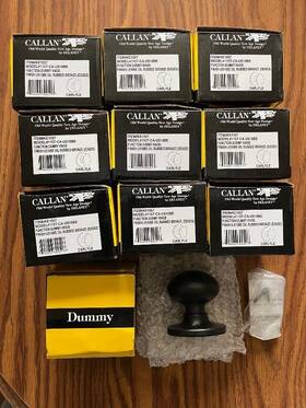 Ke1057 Callan 10 Pk Carlyle Non-turning Interior Dummy Door Knob Oil Rubbed Bronze