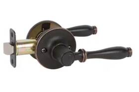 St5027 Callan Privacy Door Lever Lock Set With An Edged Bronze Finish- Only 4 Left