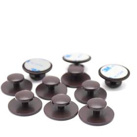 Canjoyn 190732132718 10 Pcs Self-stick Drawer Knobs Instant Cabinet Mini Handle Helper Kitc