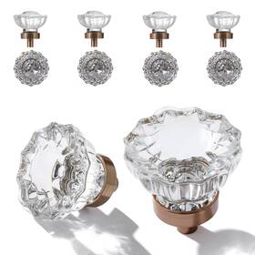 Ceymio 639395276600 8 Pack Crystal Drawer Knobs Cabinet Knob Antique Pulls Kitchens Close